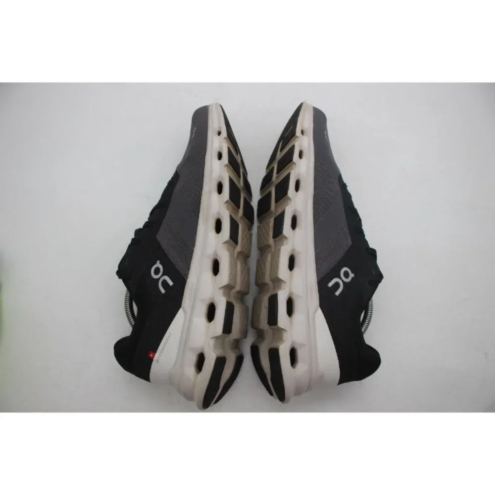 On Cloud Cloudrunner Men's Size 11.5 Black White Gray Running Shoes_9
